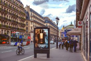 dispositif visuel campagne tom ford dooh