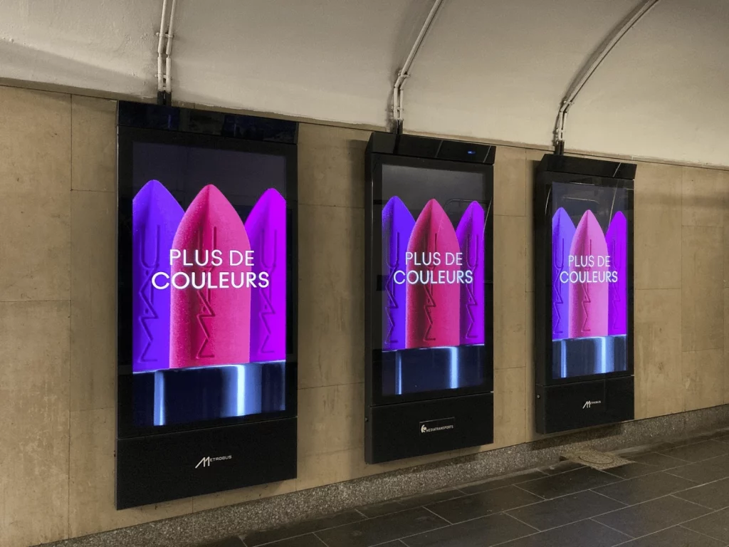 lancement de produit campagne push métro