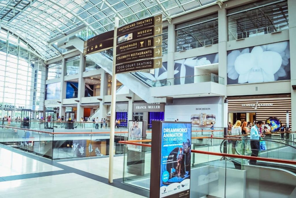 Publicité en lieu de vente : centre commercial